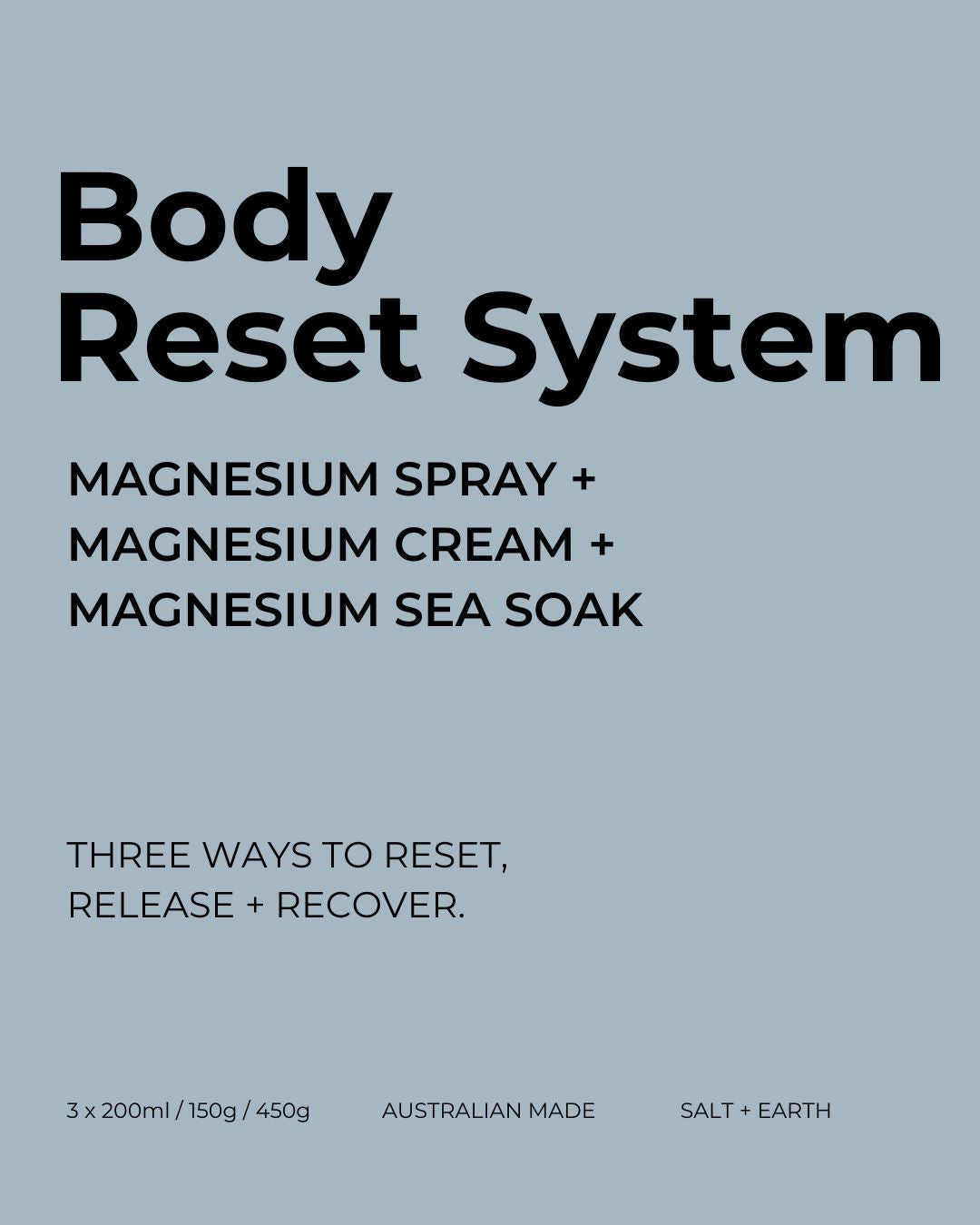 Body Reset System Salt + Earth Co.