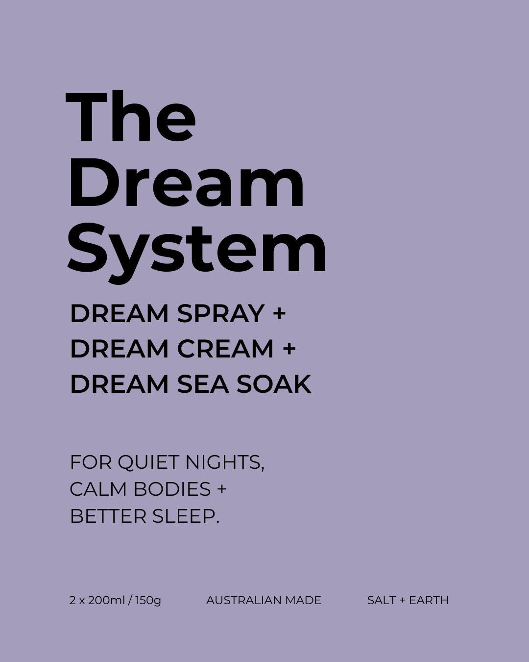Dream System Salt + Earth Co.